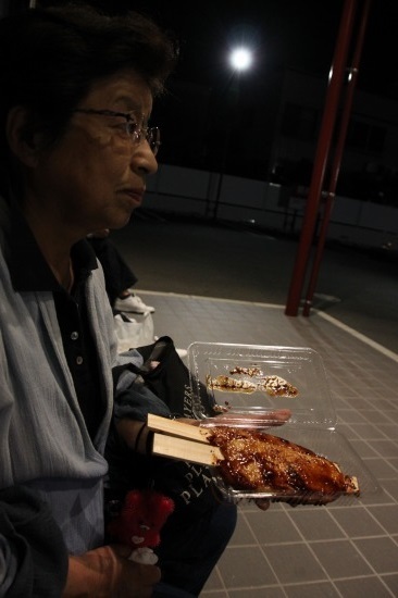 昨日のお祭り　夜店