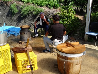 餅つき！！