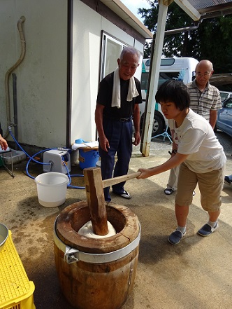 餅つき！！