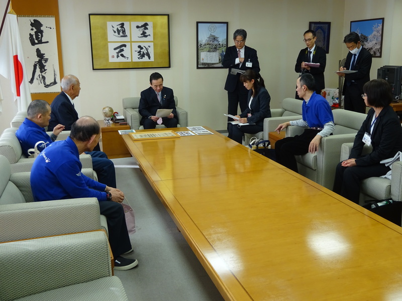 功労賞受賞＆浜松市長への報告