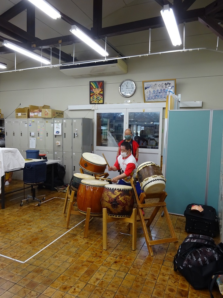 歯磨き指導と大道芸!(^^)!