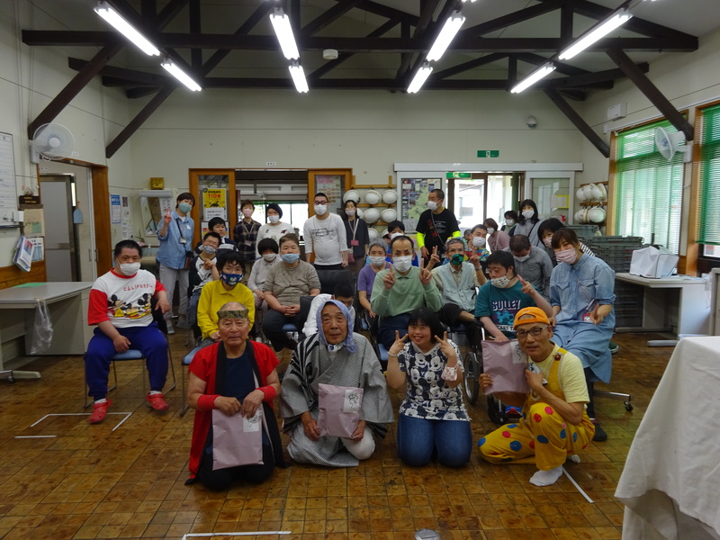歯磨き指導と大道芸!(^^)!