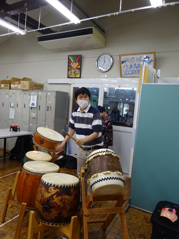 歯磨き指導と大道芸!(^^)!