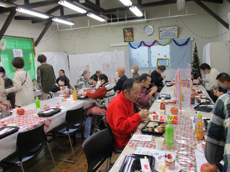 ごちそうとクリスマスカード