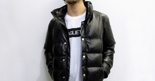 RESOUND CLOTHINGのAndrew LEATHER Down jacket(RC2-JK-001) l laid