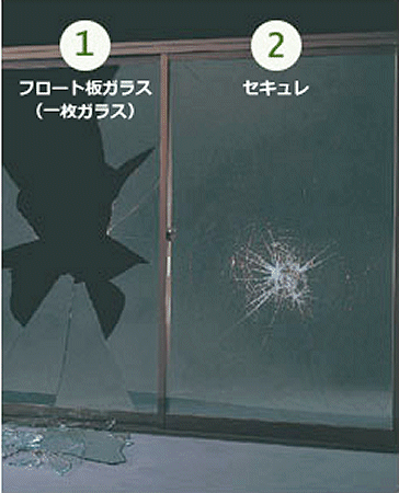 住まいの防災　割れ落ちにくい合わせガラスで守る家