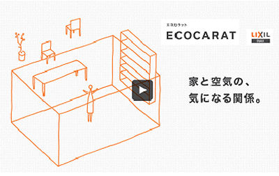 家と空気を美しくする建材　エコカラット
