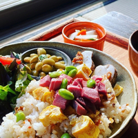 10月のカフェオープンデーは、鹿のちらし寿司です。