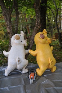 ブタさんの競争‥