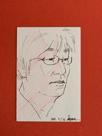 似顔絵描いてもらいました(*´∀｀) 2019/03/23 10:39:55