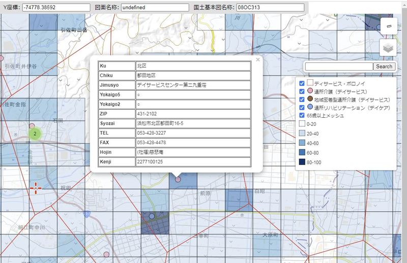 デイケアとボロノイ図