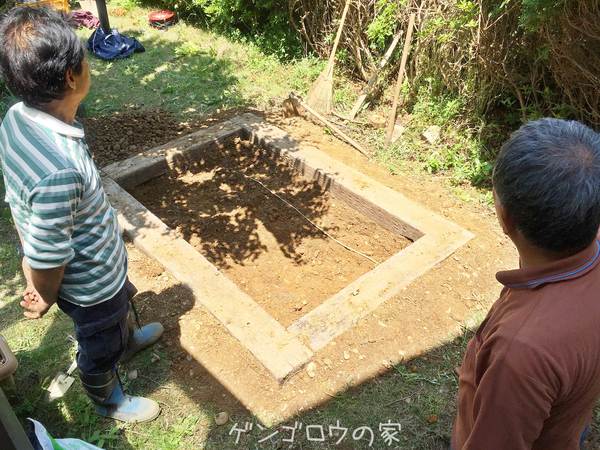 砂場が出来た～♪
