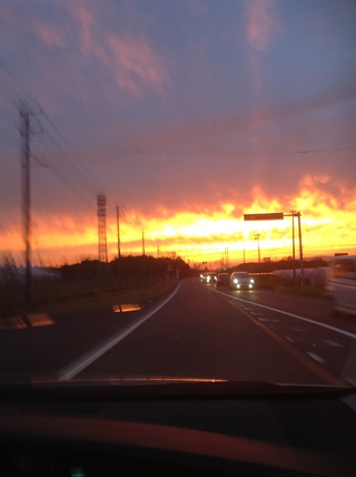 夕日