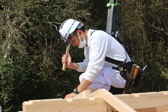 弘法寺様　庫裡復元建前