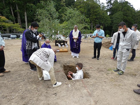 法多山　愛染堂新築工事　地鎮祭