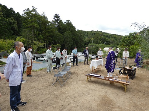 法多山　愛染堂新築工事　地鎮祭