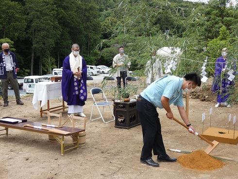 法多山　愛染堂新築工事　地鎮祭