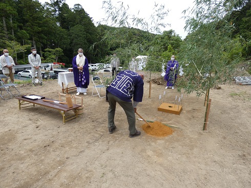 法多山　愛染堂新築工事　地鎮祭