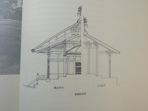 法多山愛染堂　建て方4　法隆寺夢殿　鎌倉時代に学び