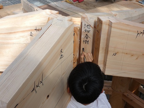 法多山愛染堂　建て方4　法隆寺夢殿　鎌倉時代に学び