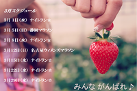 2017年3月スケジュール 2017/02/14 08:57:34