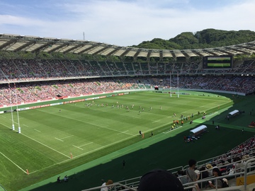 ラグビー観戦INエコパ