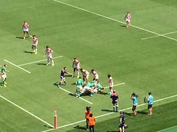 ラグビー観戦INエコパ