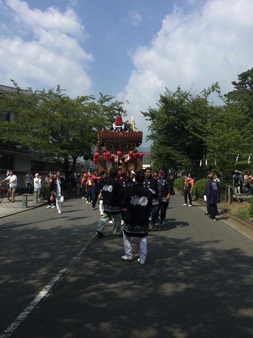 報徳二宮神社「お木曳き祭」「立柱祭」