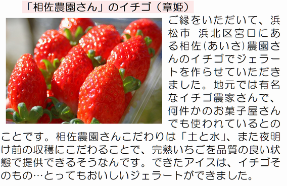 おいしい果物や野菜でジェラートができました。