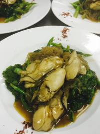 牡蠣と青菜の牡蠣ソース炒め 2016/01/31 11:48:36