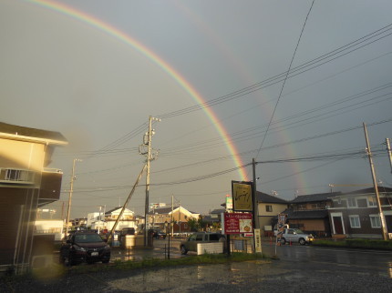 虹がなんと！