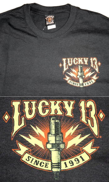 ★ラッキー13 Tシャツ JENN , Old Custom 新入荷!! #LUCKY13 #ピンナップガール