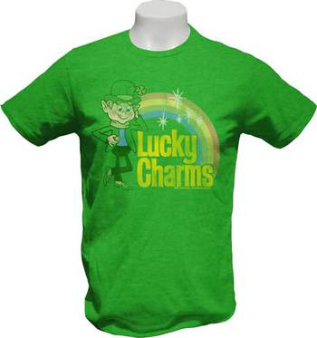 ★ラッキーチャーム #Tシャツ LUCKY CHARMS 正規品 #クローバー #シリアル #アメキャラ