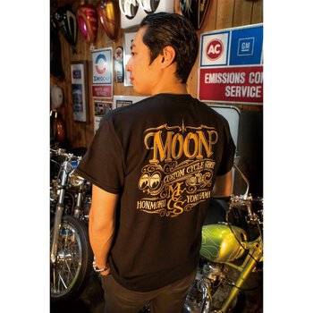 ★ムーンアイズ Tシャツ MOON Custom Cycle Shop MOONEYES 正規品
