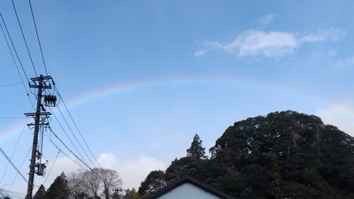 久し振りに虹を見ました・・・・