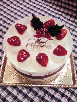 今年のクリスマスジェラートケーキ