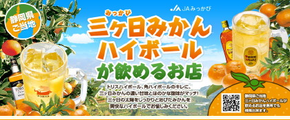 三ケ日みかんハイボールの飲める店♪