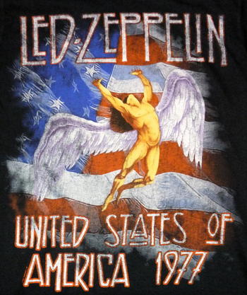 ★レッド ツェッペリン Led Zeppelin #Tシャツ 1977 正規品 他 再入荷 #ロックTシャツ