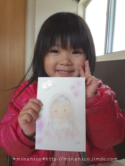 ●わくわくフェアの似顔絵と可愛い笑顔♪