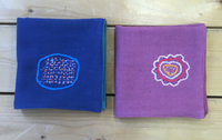 刺繍とガーゼ ハンカチーフ