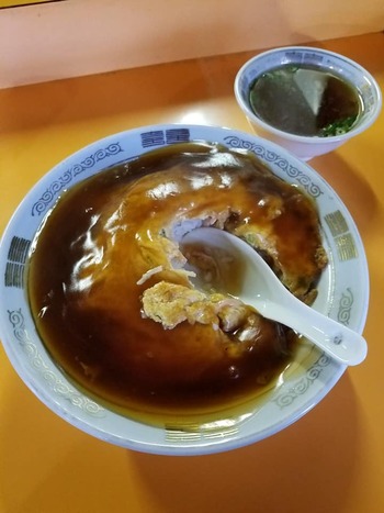 老舗大衆中華料理店【章楽】の天津飯(^^)/