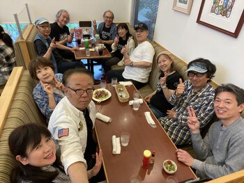 ライブ打ち上げ定番”クリームソーダ”グビグビ飲みました(^^)/