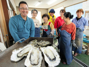 中日新聞で浜名湖の牡蠣紹介♪