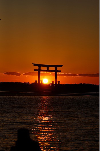 弁天島の夕陽♪