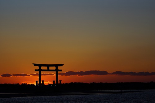 弁天島の夕陽♪
