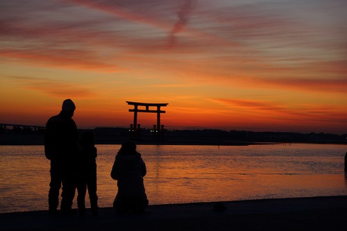 弁天島の夕陽♪