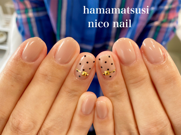 浜松市 中区 ネイルサロン Nico Nail ニコネイルのブログ 人気のナチュラルなドットネイル