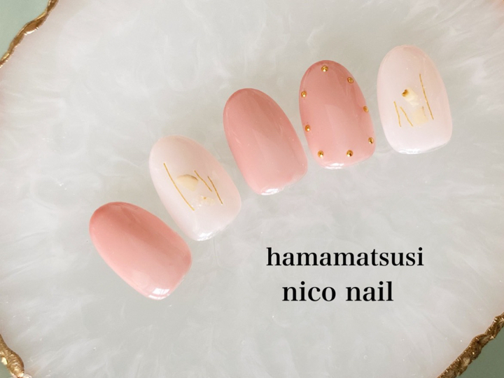 浜松市 中区 ネイルサロン Nico Nail ニコネイルのブログ マオジェルの新色を使った シンプルネイル
