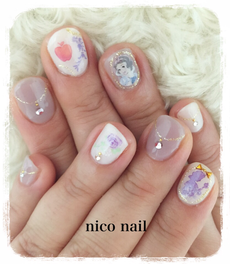 浜松市 中区 ネイルサロン Nico Nail ニコネイルのブログ ディズニープリンセスネイル ディズニーネイル