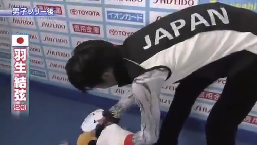 世界選手権での羽生選手